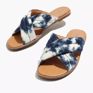 MADEWELL The Skyler Slide Sandal in Tie-Dye NWT